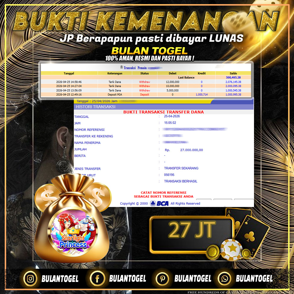 🎉 BUKTI JP MEMBER 🎉